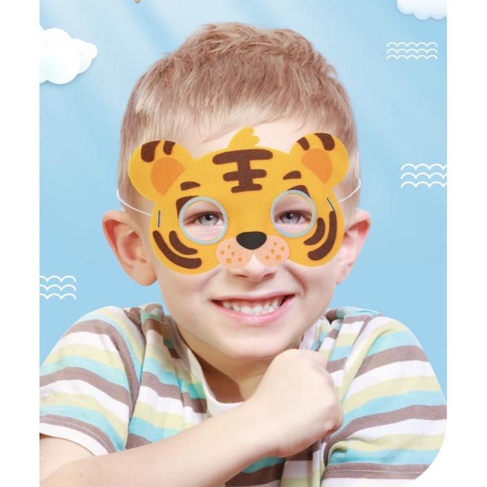 หน้ากากรูปสัตว์ DIY มีให้เลือก 18 แบบ ประกอบง่าย สีสันสดใส ฝึกสมาธิ หน้าการปาร์ตี้ - รูปที่ 5