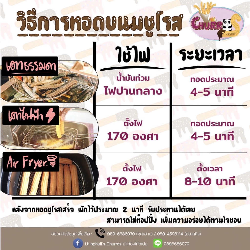👌ปาท่องโก๋สเปนแช่แข็งชาโคล (แบบดิป)แบบมินิ 30 ชิ้น พร้อมทอด👌โรงงานผลิตเอง 📌 - รูปที่ 7