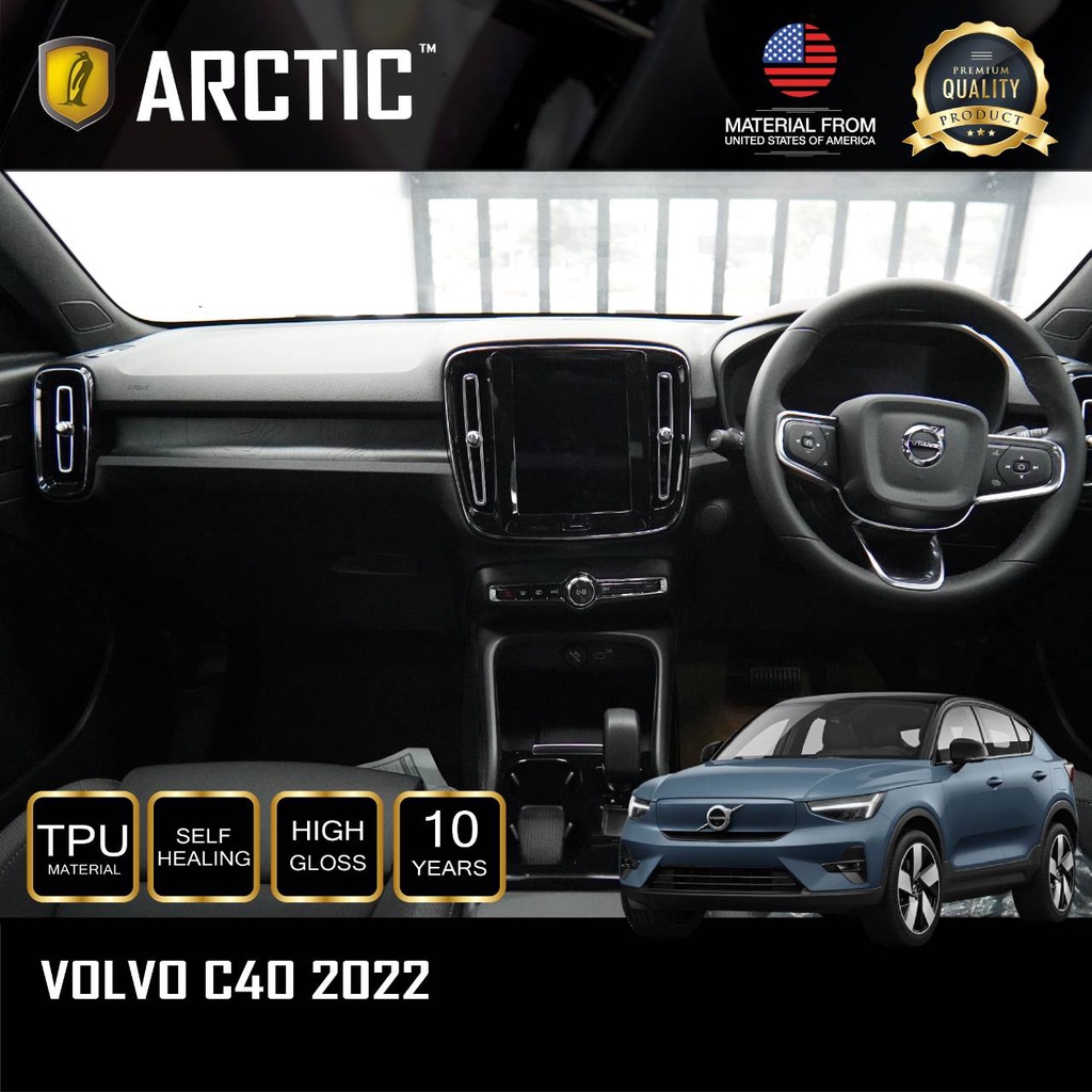 ฟิล์มกันรอยภายในรถ / จุดเสี่ยงภายนอก สำหรับ Volvo C40 - by ARCTIC (โปรดระบุส่วนที่ต้องการ)
