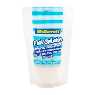 Fish Gelatin เจลาติน ทำจากปลา ตราแม็กกาแรต McGarrett Fish Gelatin Food Additive 75g