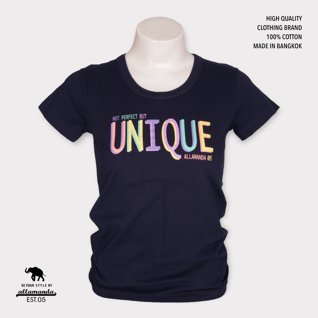 Allamanda S06 เสื้อยืด คอยู รวมลายสกรีน สินค้าลิขสิทธิ์แท้ (S.M.L)