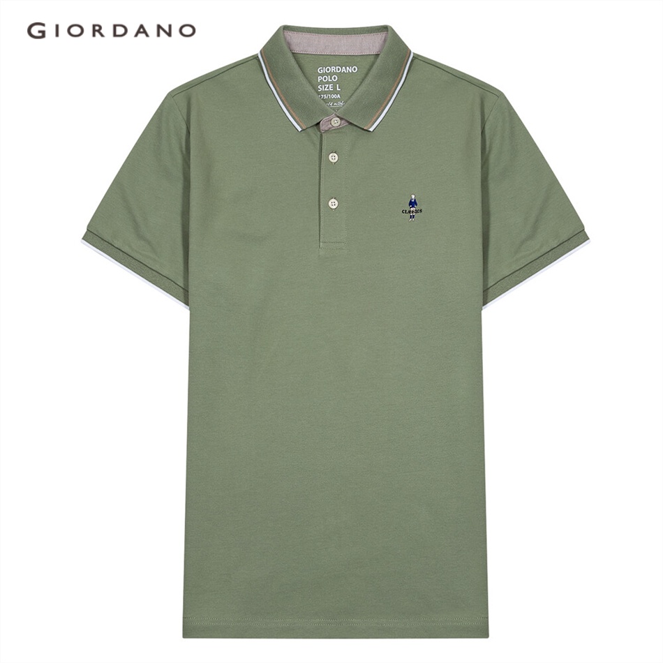 Polo Shirts 743 บาท GIORDANO เสื้อโปโลผู้ชาย Classiman -Men’s Classic man polo 01011260 Men Clothes