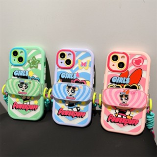 พร้อมส่งในไทย ✨ เคสโทรศัพท์ เคสมือถือ เคส สะพายพาวเวอร์พัฟเกิร์ล TPU-R1797