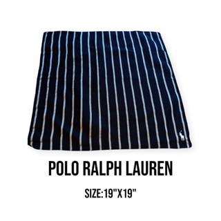 ผ้าเช็ดหน้าpolo ralph laurenแท้100% ผ้าเช็ดหน้าแบรนด์เนม