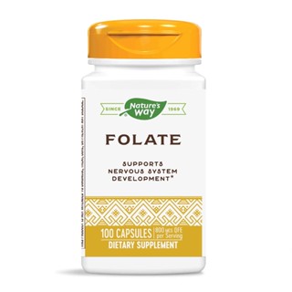 Natures Way Folate  800 mcg. 100 Capsules