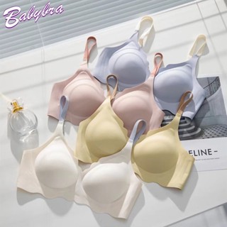 BabyBra_Shop ชุดชั้นใน ชุดชั้นในยางพารา ออกซิเจนญี่ปุ่น ไม่มีรอยต่อ และสายคล้องไหล่ แบบบาง ปรับระดับได้CBB255