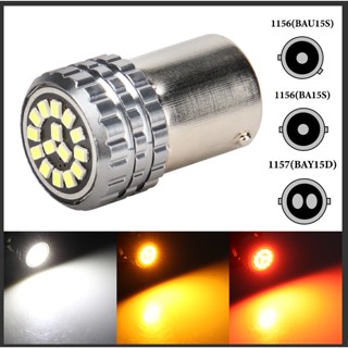 หลอดไฟเบรก LED 1156 BA15S P21W BAU15S PY21W 2016 15SMD1157 BAY15D 1 ชิ้น