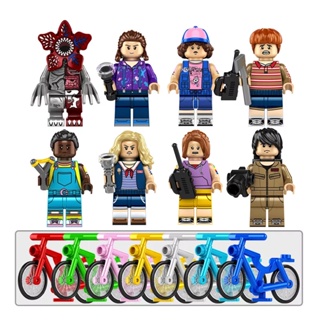 ฟิกเกอร์ Stranger Things with Bike Demogorgon ขนาดเล็ก ของเล่นสําหรับเด็ก