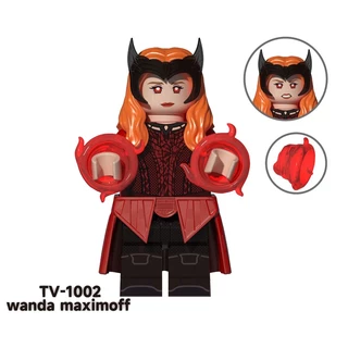 ฟิกเกอร์ซูเปอร์ฮีโร่ Iron Heart Ultron Wanda ของเล่นบล็อกตัวต่อ