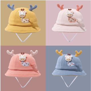 [🎉โค้ดส่วนลดหน้าร้าน] พร้อมส่ง หมวกเด็ก  ลายยีราฟ