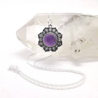 สร้อยคอเงินจี้หินอเมทิสต์ Amethyst