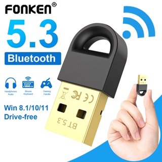 Fonken อะแดปเตอร์รับสัญญาณเสียงบลูทูธ 5.3 สําหรับลําโพง เมาส์ คีย์บอร์ด และเครื่องส่งสัญญาณเสียง PC USB 5.3