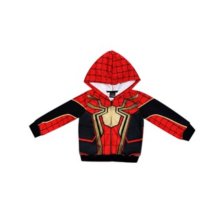 MARVEL SPIDERMAN : 015251เสื้อแจ็คเก็ตเด็กผู้ชาย ลิขสิทธิ์แท้