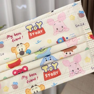 พร้อมส่งในไทย ถูกสุด แมส ลายการ์ตูน TOY STORY and Winnie the Pooh ทอยสตอรี่ หมีพูห์ ซีลแยกชิ้น แมสผู้ใหญ่ ( 10/50ชิ้น )