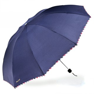 Diameter 112cm Double Umbrella Business Large Double 10 skeletons 3 folds Umbrella Foldable Sunshade Umbrella Paradise U