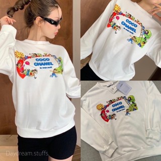 💫พร้อมส่ง💫coco sweater •เสื้อแขนยาว สเวตเตอร์ เนื้อผ้าความหนากำลังดี ผ้านุ่ม ใส่สบาย ลายสกรีนเป๊ะ งานสวยลายน่ารักมากๆ