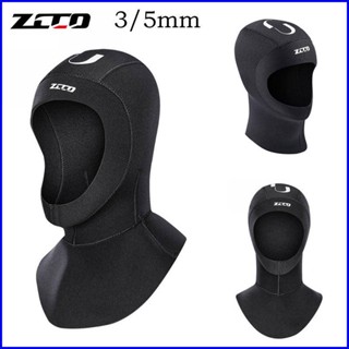 Zcco หมวกดําน้ํา ผ้านีโอพรีน 3 มม. 5 มม. ป้องกันหัว 3D ยืดหย…