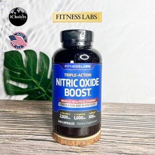 [FITNESSLABS] Triple-action Nitric Boost, 240 Capsules อาหารเสริมเพิ่มพลังงาน อาหารเสริมคนเล่นกล้าม