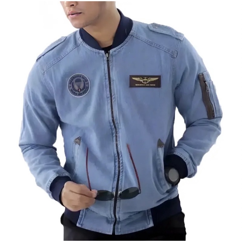 Bomber BLUE JEANS Jacket Men Women/Boys JEANS Jacket