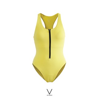 SS2023 FRONT ZIP SWIMMING SUIT ชุดยว่ายน้ำ ใส่ว่ายน้ำ มีฟองน้ำในตัวผ้าหนา กัน UV UPF 50+