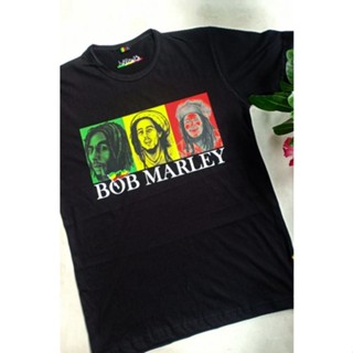 เสื้อยืด พิมพ์ลาย Bob Marley reggae rasta