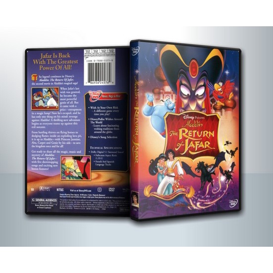 [ DVD CarToon มีปก+สกรีนแผ่น-ไม่มีกล่อง ]  Aladdin THE RETURN OF JAFAR อะลาดิน ตอน จาร์ฟาร์ล้างแค้น 