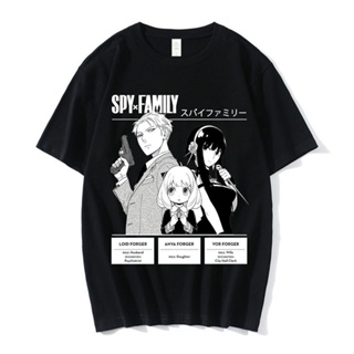 XS-4XL 5XL 6XL Anime Spy X Family T-Shirt Summer Manga Anya Forger Yor Forger Loid Forger Short Sleeve T-Shirts Oversize