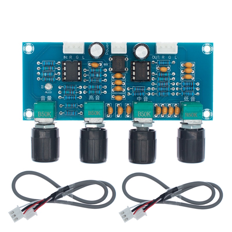 Xh-A901 Ne5532 โทนบอร์ด Preamp Pre-Amp พร้อมบอร์ดควบคุมเสียงเบสปรับระดับเสียงได้