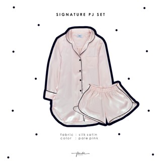 Panche.Sleepwear - ชุดนอนรุ่น  Signature สี Pale Pink