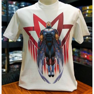 เสื้อยืดMarvel ลิขสิทธิ์แท้ ลายFalcon สีขาว (MVX-196)