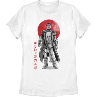 Womens Greef Karga Sketch The Mandalorian Star Wars Shirt เสื้อยืดสีขาวผู้หญิง เสื้อตราหานคู่