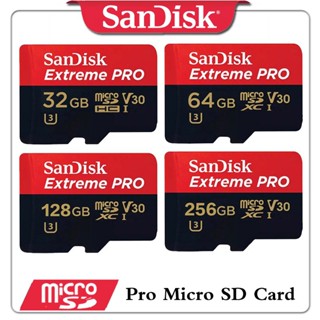 Sandisk การ์ดหน่วยความจํา Extreme Pro Micro SD Card 32GB-512GB U3 V30 สําหรับกล้อง