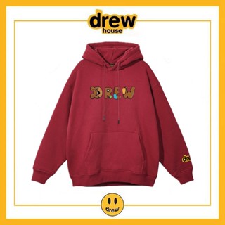 เสื้อแจ็กเก็ตกันหนาว มีฮู้ด ทรงหลวม ลายตัวอักษร หมี Drew smiley face สไตล์ยุโรป และสหรัฐอเมริกา ไฮสตรีท สําหรับคู่รัก