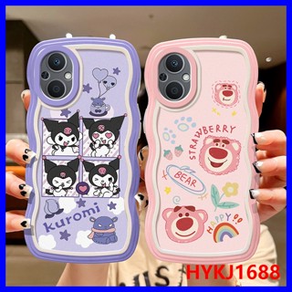 เคส OPPO Reno 7Z 5G เคส OPPO Reno 8Z 5G เคส OPPO Reno7 Reno8 7 8 Z 5G ซิลิโคน ลายคลื่น เคสป้องกัน การ์ตูน ขอบเต็ม นิ่ม
