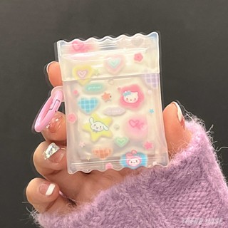 เคสหูฟังซิลิโคน แบบนิ่ม ลายการ์ตูน Sanrio พร้อมพวงกุญแจ สําหรับ AirPods 1 2 3 Pro