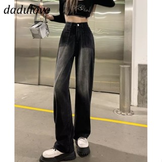 DaDulove💕 New Washed Retro Jeans Korean Style High Waist Loose Wide Leg Pants Fashion Plus Size Womens Wear