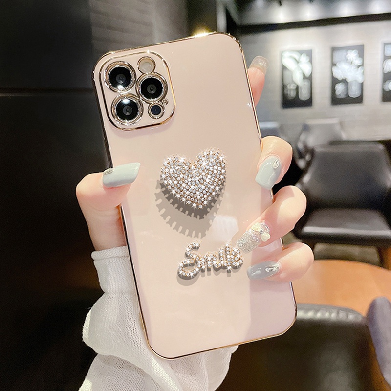 Realme 2 5 5i 5s 6 7i 8i 9i 8 9 Pro Realme Q U1 C12 C15 C11 C17 C30 C20 C25Y C21Y Square Bling Diamo