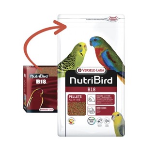 Nutribird B18 อาหารนก นูทริเบิร์ด อาหารเม็ดสำเร็จรูปที่มีโภชนาการครบถ้วน นกเล็ก หงษ์หยก หงษ์หยก ฟอพัส เลิฟเบิร์ด แบ่งขาย