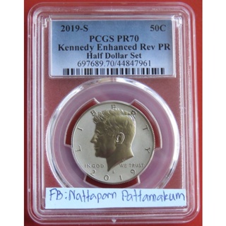 ตลับเกรด PCGS PR702019 S  Kennedy Half Dollar - Enhanced Reverse Proof