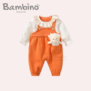 Bambino ชุดจั๊มสูทเด็กทารกผู้หญิง ชุดรอมเปอร์  ชุดบอดี้สูท   ชุดเด็กอ่อน ชุดเด็กแรกเกิด  Baby Bodysuits Jumpsuits