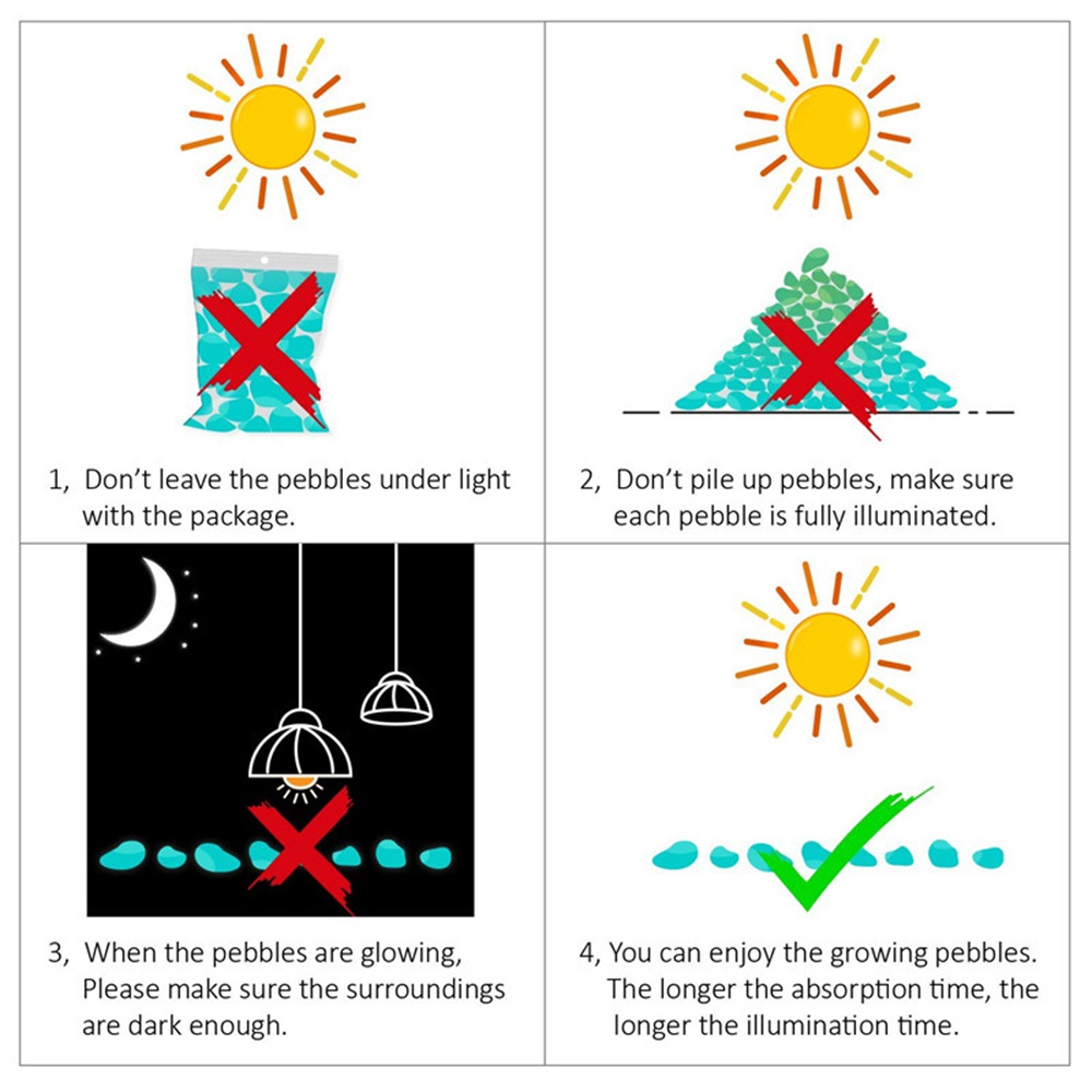 โคมไฟกลางคืน หินธรรมชาติ หินกรวด เรืองแสง สําหรับตกแต่งตู้ปลา กลางแจ้ง