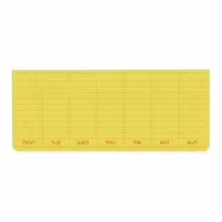Penco Sticky Memo Pad Weekly Yellow (HCN170-YE) / Sticky Memo Pad รายสัปดาห์ สีเหลือง แบรนด์ Penco ประเทศญี่ปุ่น