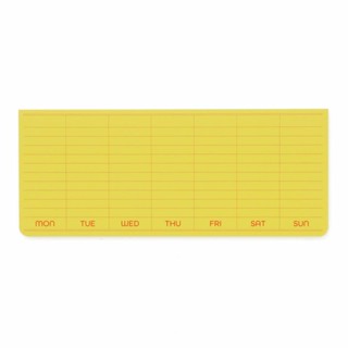 Penco Sticky Memo Pad Weekly Yellow (HCN170-YE) / Sticky Memo Pad รายสัปดาห์ สีเหลือง แบรนด์ Penco ประเทศญี่ปุ่น