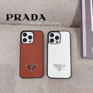 Newest Luxury Fashion Prada leather case for iPhone 14 Pro 13 Pro Max 12 12 Pro  Max 13 Pro 14 Pro Max Shockproof Phone Case