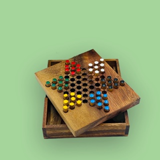 ของเล่นไม้ดาวกระจ่าย6 เกมไม้ดาว 6 Chinese Checkers 6 ของเล่นไม้เสริมพัฒนาการ ของเล่นไม้ฝึกสมอง wooden family board games