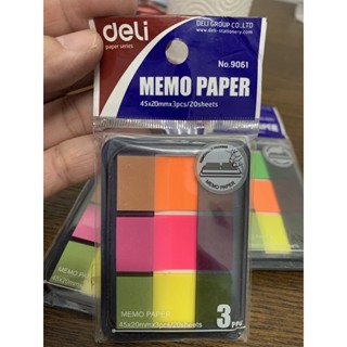 MEMO PAPER เทปอินเด็กซ์ 3 สี no.9061