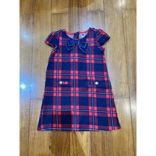 christmas dress size 3T แบรนด์ Janie &amp; Jack ลายสก็อต used like new