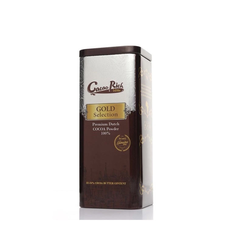 โกโก้ริช Cacao Rich Premium Dutch Cocoa Powder 100% Gold Selection 400 g โกโก้ริช โกลด์ซีเล็คชั่น 40