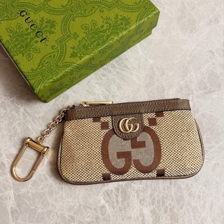 พรี​ ราคา2200 Gucci 671722 หนังวัว กระเป๋า​บัตร กระเป๋าสตางค์ กระเป๋าเงิน เหรียญ12*7.5*1.5cm