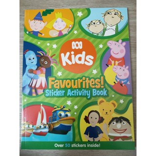 หนังสือฝึกเชาวน์ไหวพริบปัญญาลากเส้นต่อจุดสติ้กเกอร์  FavouritesStickerActivityBook